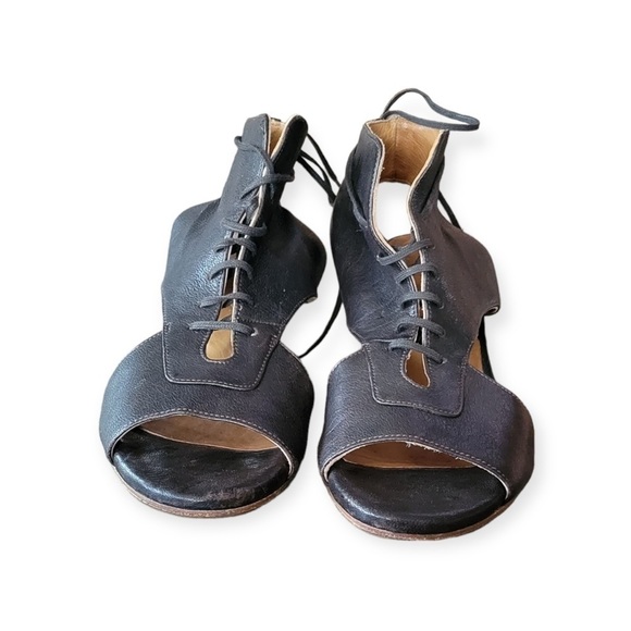 Coclico shoe open toe wedge lace up Size 38.5 US 8 - Picture 6 of 7